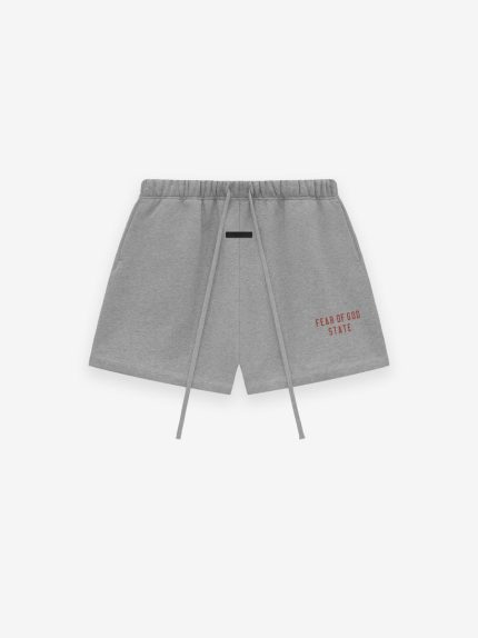 Grey Essentials Fleece Soccer Shorts