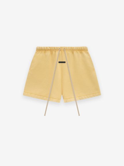 Yellow Essentials Heavy Fleece Soccer Shorts