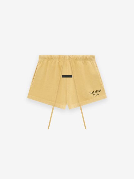 Yellow Essentials Heavy Jersey Running Shorts